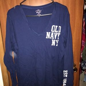 3 Blue Old Navy Long Steve Shirts